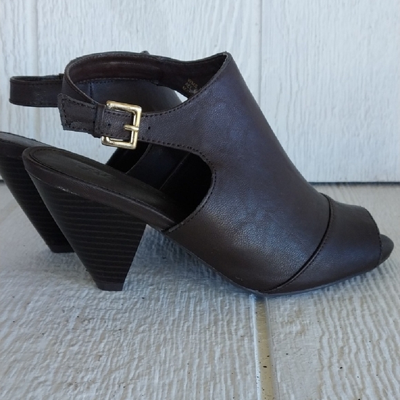 Cato Women's Brown Open-Toe Sandals Size 7.5 - Picture 4 of 8